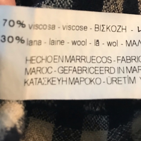 Zara Basic Tunic Black and Tan Checkered Size Medium Women's - Picture 10 of 11